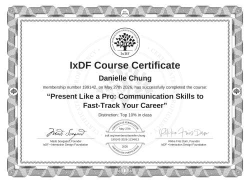 Present Like a Pro: Communication Skills to Fast-Track Your Career certificate