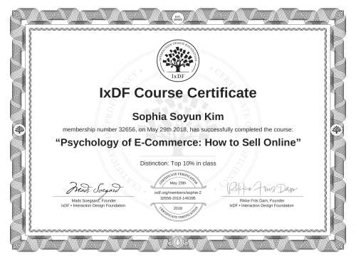 Psychology of E-Commerce: How to Sell Online certificate