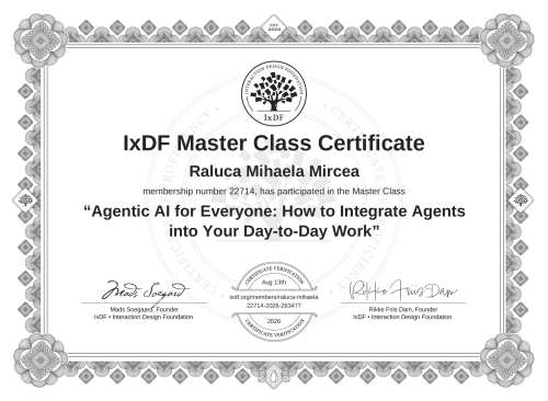 Agentic AI for Everyone: How to Integrate Agents into Your Day-to-Day Work certificate