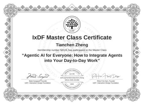 Agentic AI for Everyone: How to Integrate Agents into Your Day-to-Day Work certificate