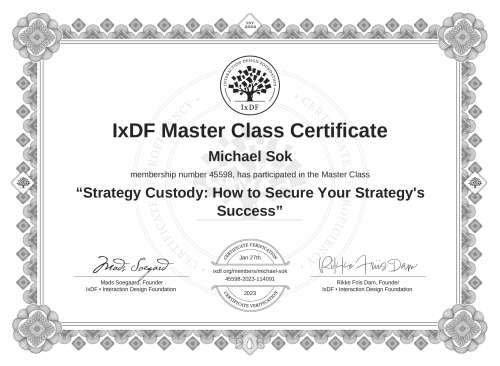 Strategy Custody: How to Secure Your Strategy's Success certificate