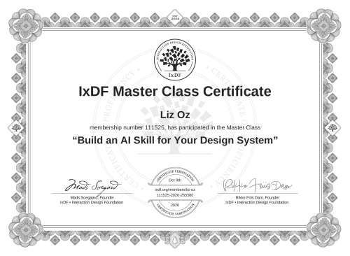 Build an AI Skill for Your Design System certificate