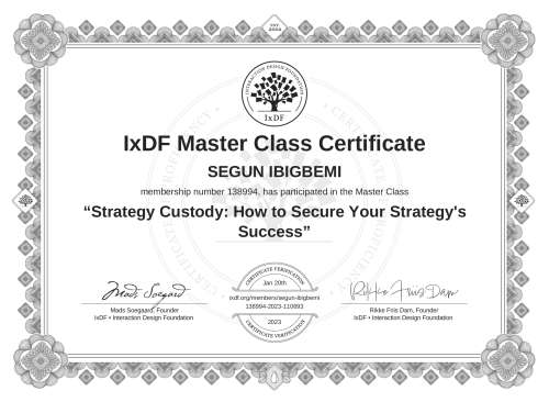 Strategy Custody: How to Secure Your Strategy's Success certificate