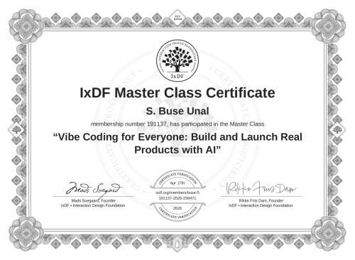 Vibe Coding for Everyone: Build and Launch Real Products with AI certificate