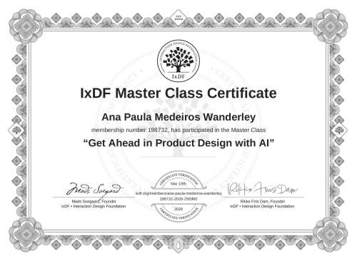 Get Ahead in Product Design with AI certificate