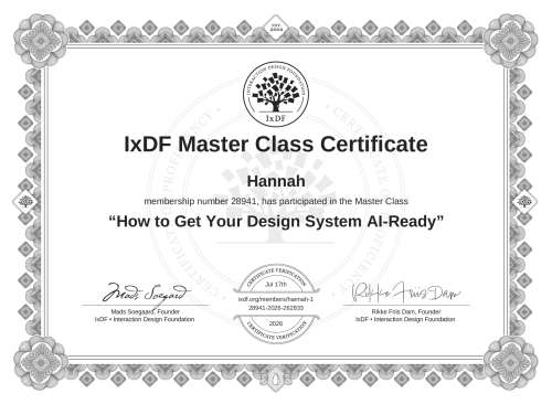 How to Get Your Design System AI-Ready certificate