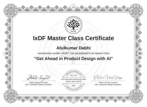 Get Ahead in Product Design with AI certificate