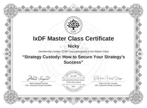 Strategy Custody: How to Secure Your Strategy's Success certificate