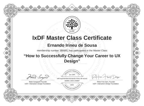 How to Successfully Change Your Career to UX Design certificate