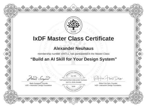 Build an AI Skill for Your Design System certificate