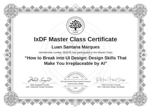 How to Break into UI Design: Design Skills That Make You Irreplaceable by AI certificate