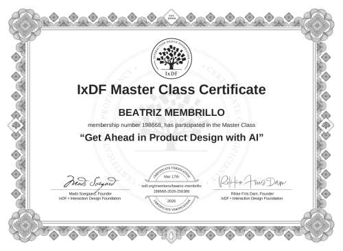 Get Ahead in Product Design with AI certificate