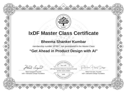 Get Ahead in Product Design with AI certificate