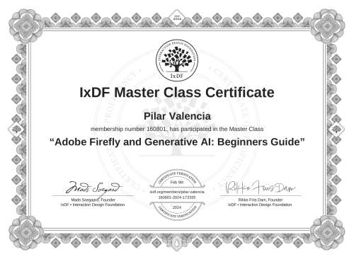 Adobe Firefly and Generative AI: Beginners Guide certificate