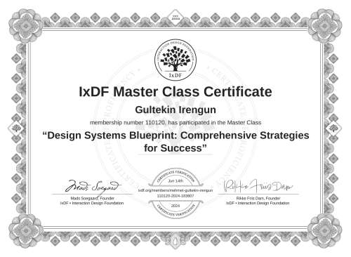 Design Systems Blueprint: Comprehensive Strategies for Success certificate