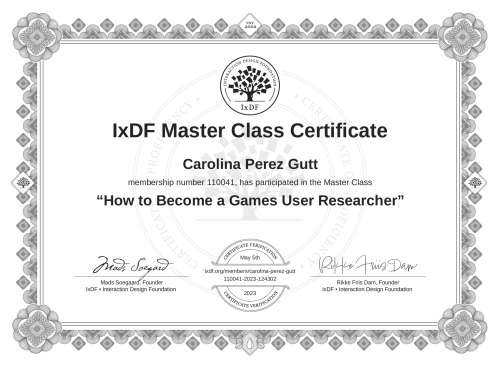 How to Become a Games User Researcher certificate