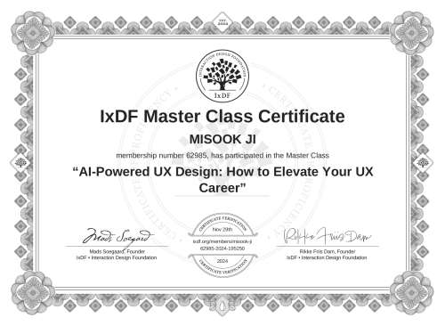 AI-Powered UX Design: How to Elevate Your UX Career certificate