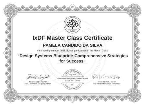 Design Systems Blueprint: Comprehensive Strategies for Success certificate