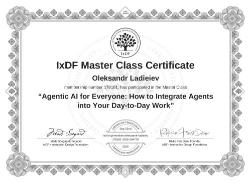Agentic AI for Everyone: How to Integrate Agents into Your Day-to-Day Work certificate