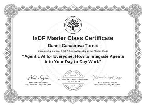 Agentic AI for Everyone: How to Integrate Agents into Your Day-to-Day Work certificate