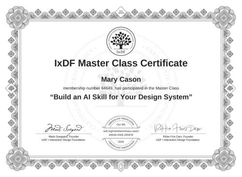 Build an AI Skill for Your Design System certificate