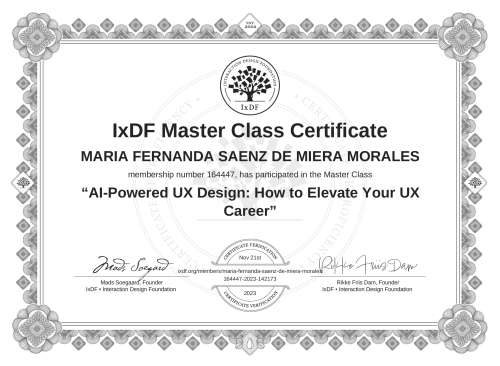 AI-Powered UX Design: How to Elevate Your UX Career certificate