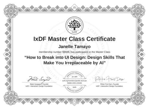 How to Break into UI Design: Design Skills That Make You Irreplaceable by AI certificate