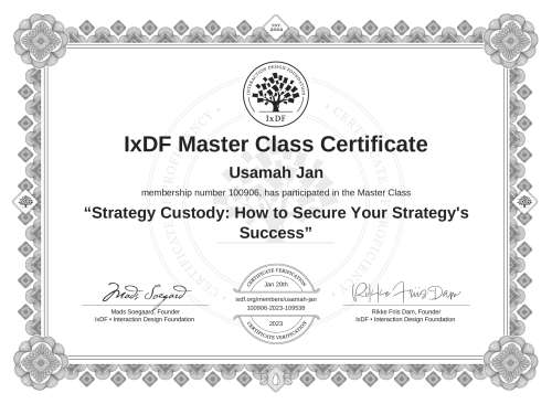 Strategy Custody: How to Secure Your Strategy's Success certificate