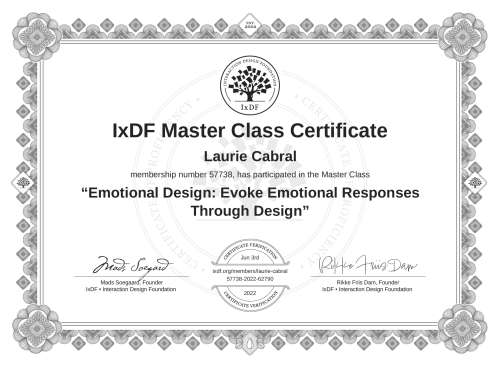 Emotional Design: Evoke Emotional Responses Through Design certificate