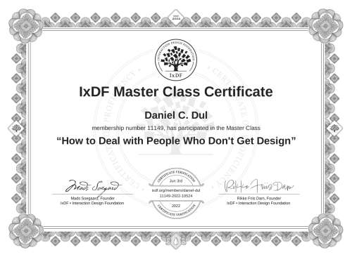 How to Deal with People Who Don't Get Design certificate