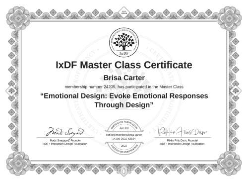 Emotional Design: Evoke Emotional Responses Through Design certificate