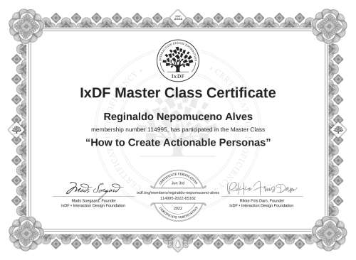 How to Create Actionable Personas certificate