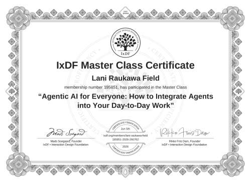 Agentic AI for Everyone: How to Integrate Agents into Your Day-to-Day Work certificate