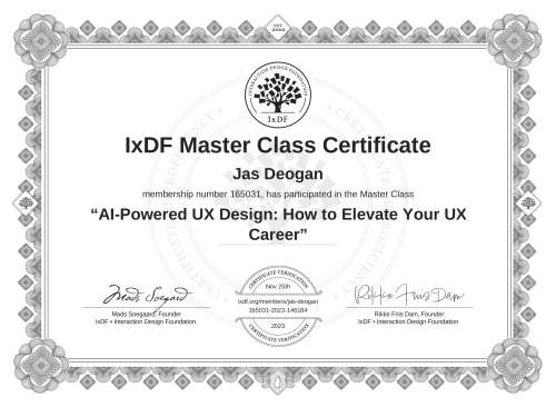AI-Powered UX Design: How to Elevate Your UX Career certificate