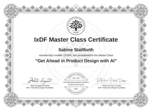 Get Ahead in Product Design with AI certificate