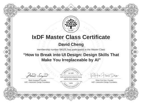 How to Break into UI Design: Design Skills That Make You Irreplaceable by AI certificate