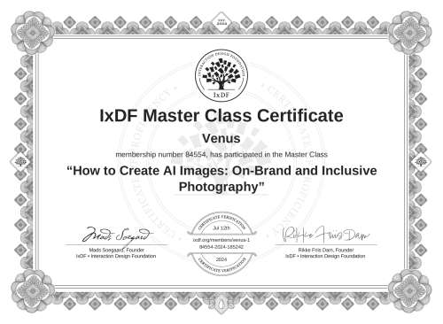 How to Create AI Images: On-Brand and Inclusive Photography certificate