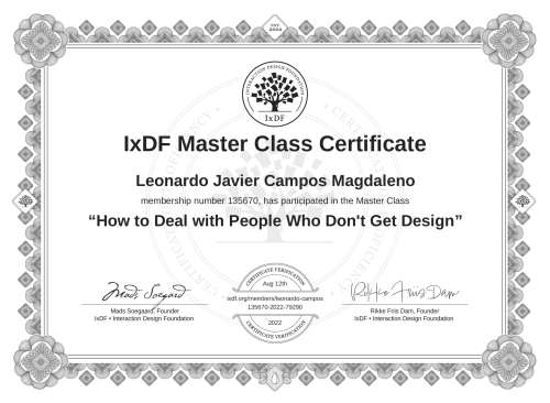 How to Deal with People Who Don't Get Design certificate