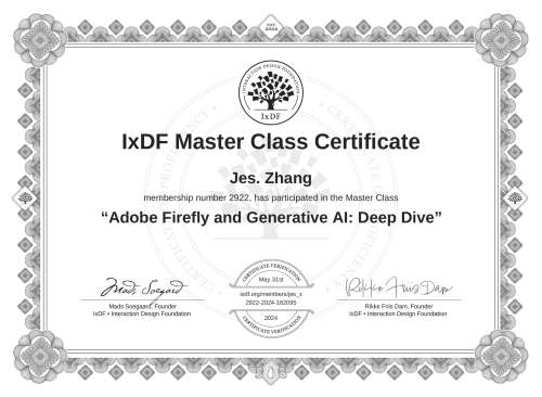 Adobe Firefly and Generative AI: Deep Dive certificate