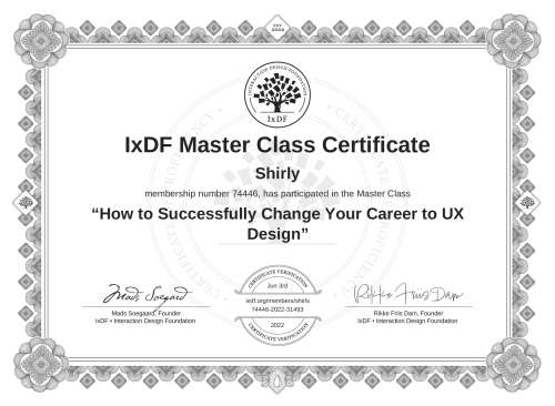 How to Successfully Change Your Career to UX Design certificate
