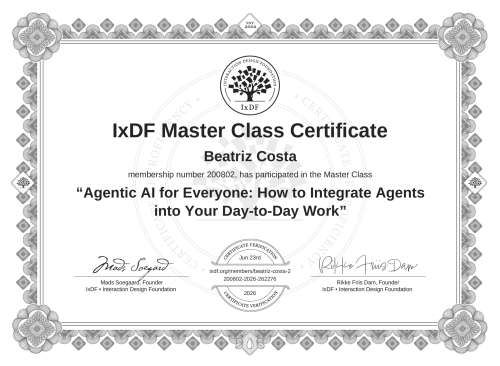 Agentic AI for Everyone: How to Integrate Agents into Your Day-to-Day Work certificate