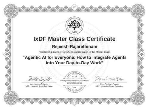Agentic AI for Everyone: How to Integrate Agents into Your Day-to-Day Work certificate