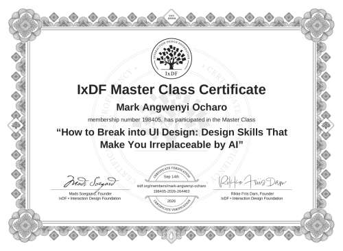 How to Break into UI Design: Design Skills That Make You Irreplaceable by AI certificate