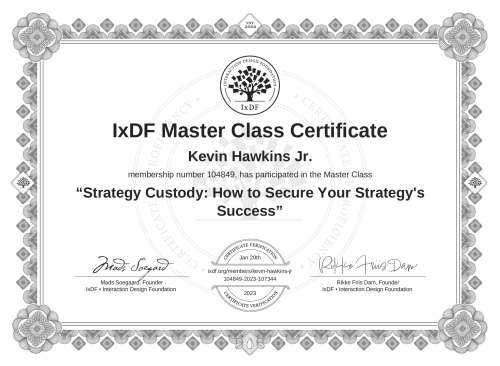 Strategy Custody: How to Secure Your Strategy's Success certificate