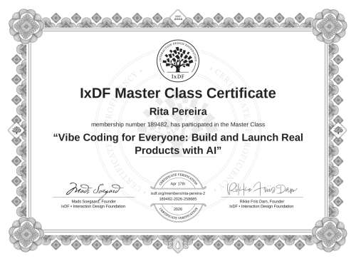Vibe Coding for Everyone: Build and Launch Real Products with AI certificate