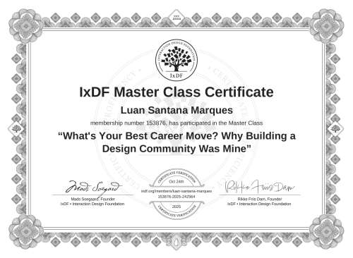 What's Your Best Career Move? Why Building a Design Community Was Mine certificate