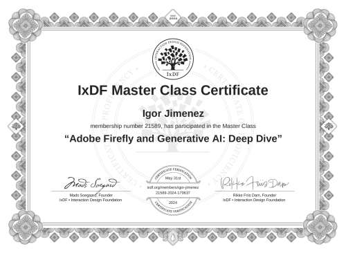 Adobe Firefly and Generative AI: Deep Dive certificate