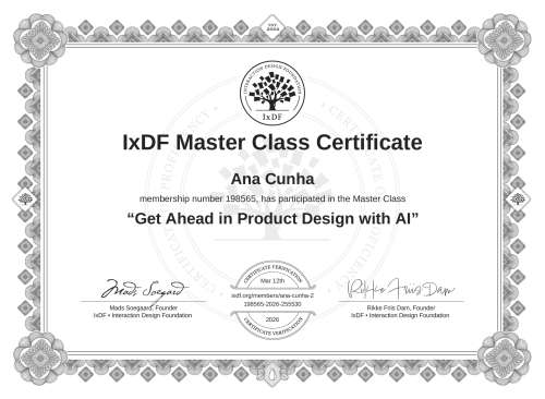 Get Ahead in Product Design with AI certificate