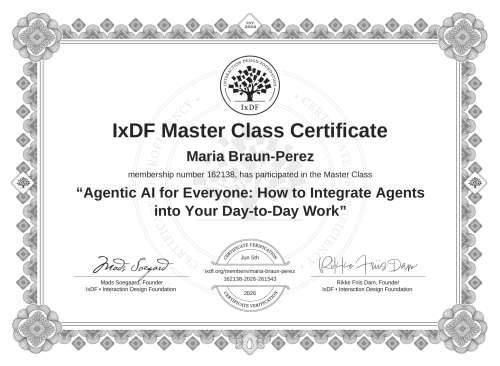 Agentic AI for Everyone: How to Integrate Agents into Your Day-to-Day Work certificate