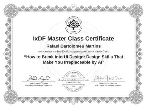 How to Break into UI Design: Design Skills That Make You Irreplaceable by AI certificate